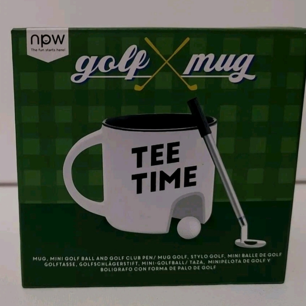 NPW Golf Mug - White and Black